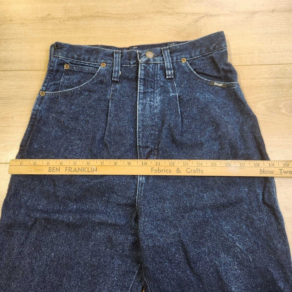 Vintage Wrangler Jeans Womens 9/10x31 Blue High Rise Bareback Western Denim - Picture 5 of 9